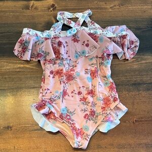 Joyfolie Mia Joy Floral Dress in Pink and Blue